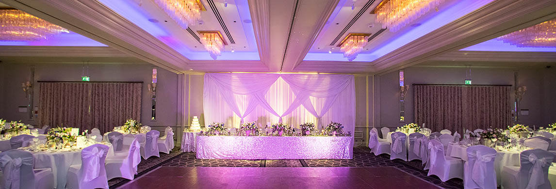 A wedding reception in Sopwell House